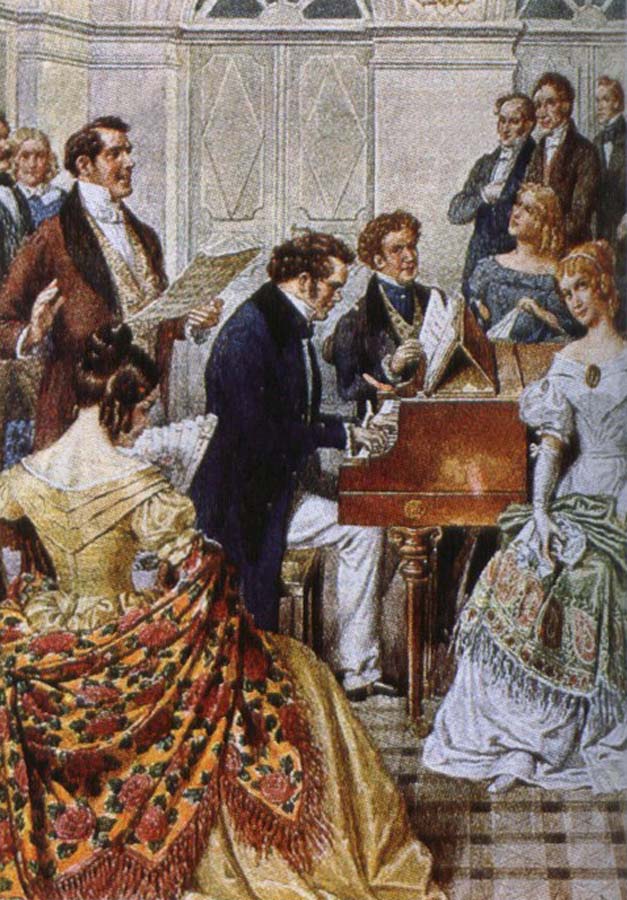 play the piano when Schubert